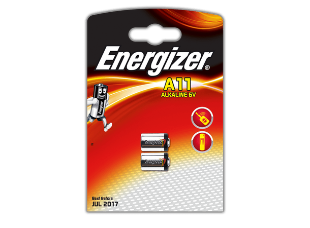 Energizer Batteri A11/E11A 2-pakning Alkalisk 6-voltsbatteri