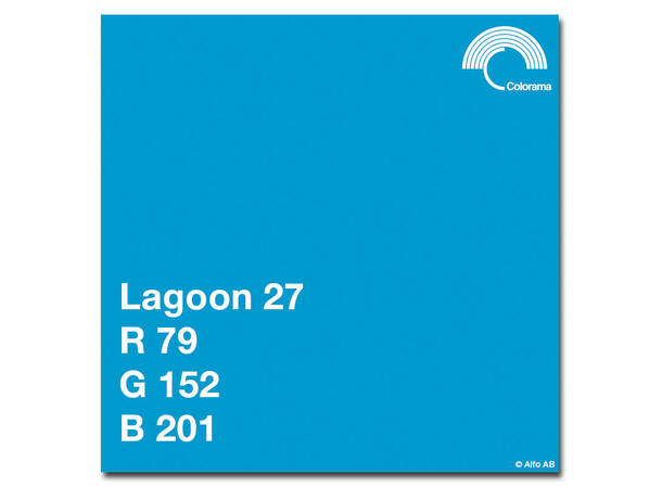 Colorama 2.72X11M Lagoon Papirbakgrunn 2,72m bred