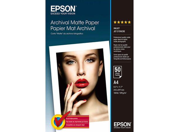 Epson Archival Matte Paper A4 50 ark 192g 