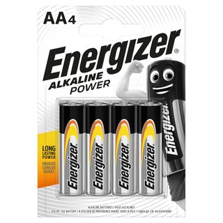 Energizer Batteri Alkaline Power AA 4 pakning alkaline AA batteier