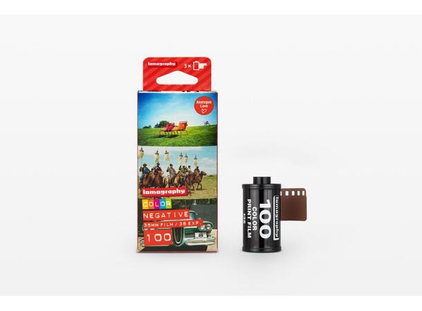 Lomography CN 100 ASA 135-36 3pkn Negativ fargefilm 100 ISO 