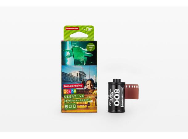 Lomography CN 800 ASA 135-36 3pkn 3stk negativ fargefilm 800 ISO 