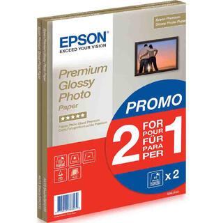 Epson Premium Glossy Photo Paper A4  2i1 2 for 1 30 ark