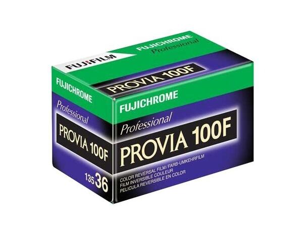 Fujifilm Fujichrome Provia 100F 135/36 E6 Dias 135-film. 36 eksp. 100 ISO