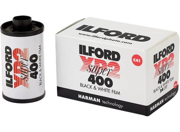 Ilford XP2 Super 135-24 Sort/Hvit-film. 400 ASA, C-41 