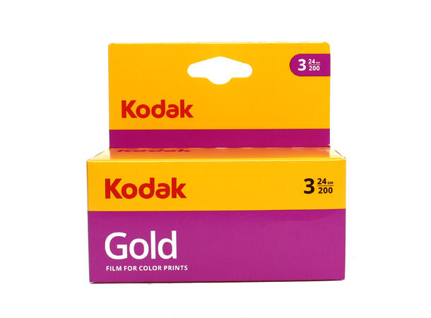 Kodak Gold 200 135-24 3pk verdipakke 3 pakning fargefilm, 200 ISO, 24 bilder 