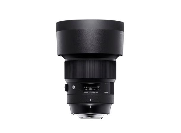 Sigma 105mm f/1.4 DG HSM Art Nikon Objektiv med liten dybdeskarphet 