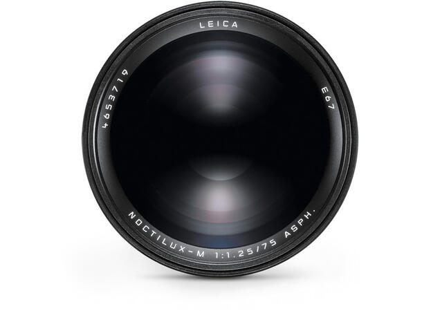 Leica Noctilux-M 75mm f1.25 ASPH Teleobjektiv, Filterfatning E67, Svart 