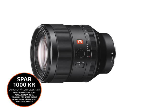 Sony FE 85mm f/1.4 GM Lyssterk og værtettet tele i toppklasse 