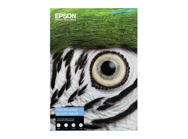 Epson Fine Art Cotton Smooth Natural A4 25 ark, 210 mm x 297 mm, 300 g/m² 