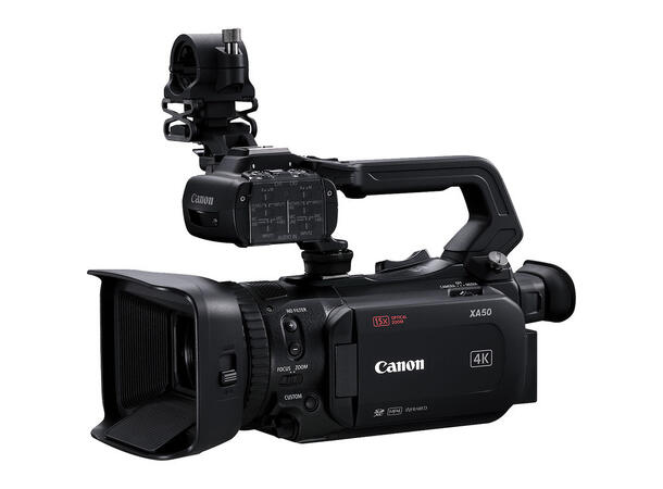 Canon XA55 videokamera 4K UHD 15x optisk, Dual Pixel CMOS AF, SDI