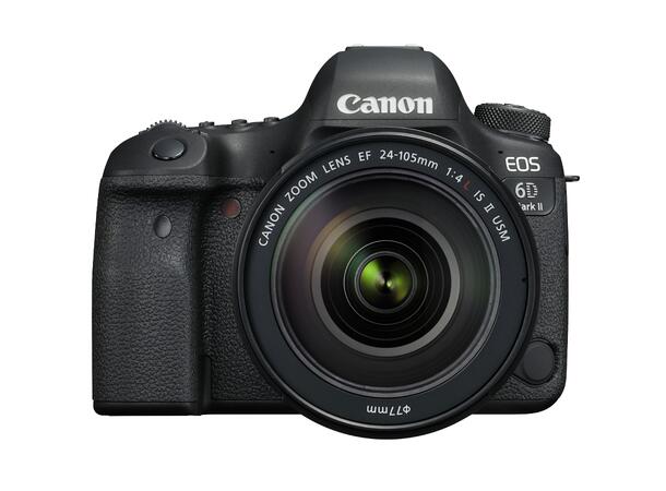 Canon EOS 6D Mark II m/24-105mm f/4L II Pakke med kamera og stabilisert zoom