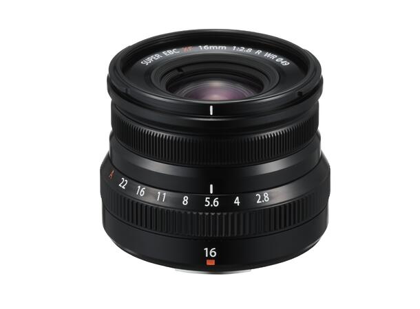 Fujifilm XF 16mm f/2.8 R WR Sort Kompakt værtettet vidvinkelobjektiv 