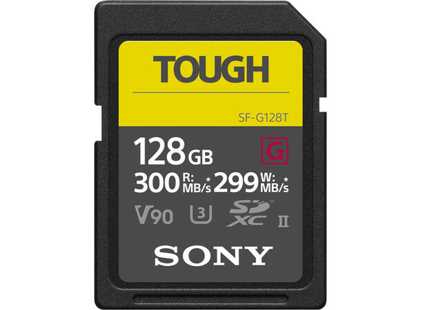 SONY SD Pro Tough 18x stronger UHS-II 128 GB