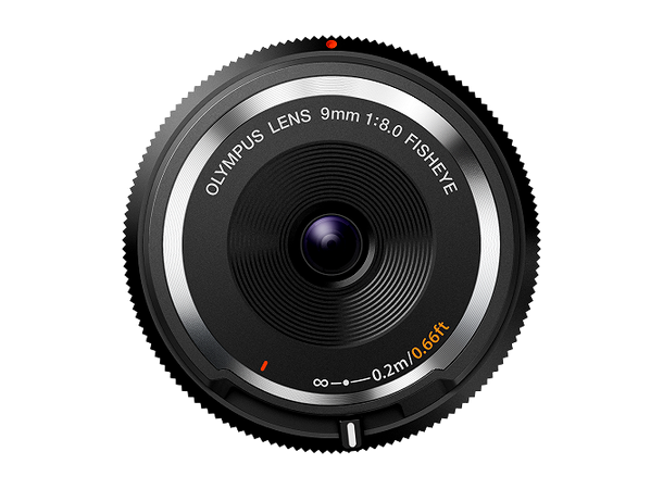 Olympus Body Cap Lens 9mm 1:8.0 Sort Unikt kamerahusdeksel for MFT