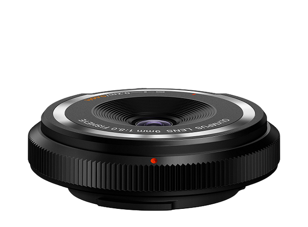 Olympus Body Cap Lens 9mm 1:8.0 Sort Unikt kamerahusdeksel for MFT
