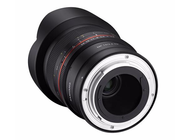 Samyang MF 14mm f/2.8 Canon RF Lyssterk vidvinkel for fullformat 