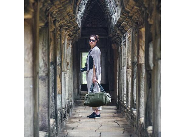 Peak Design Travel Duffel 35L sage Duffelbag med praktiske løsninger 