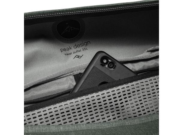 Peak Design Travel Duffel 35L sage Duffelbag med praktiske løsninger 