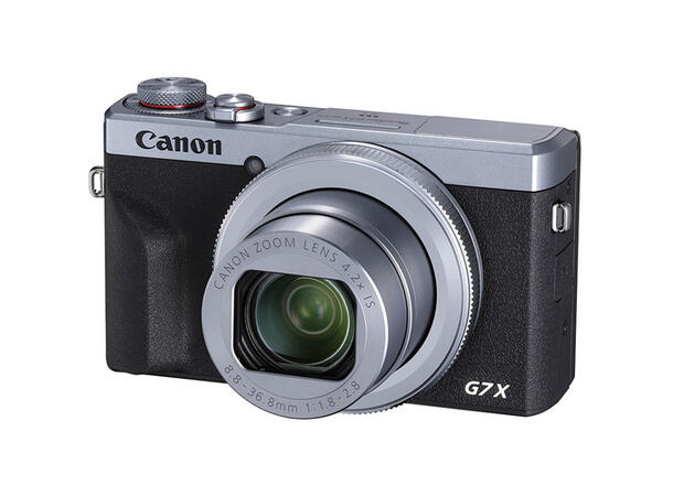 Canon PowerShot G7 X Mark III Sølv 4,2x zoom, 1,0-type stacked CMOS-sensor 
