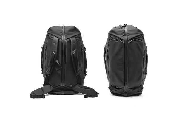 Peak Design Travel Duffelpack 65L sort Stor duffelbag som kan brukes som sekk 