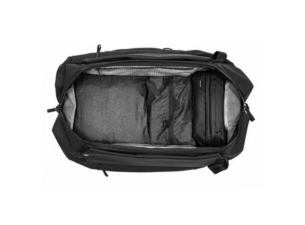 Peak Design Travel Duffelpack 65L sort Stor duffelbag som kan brukes som sekk