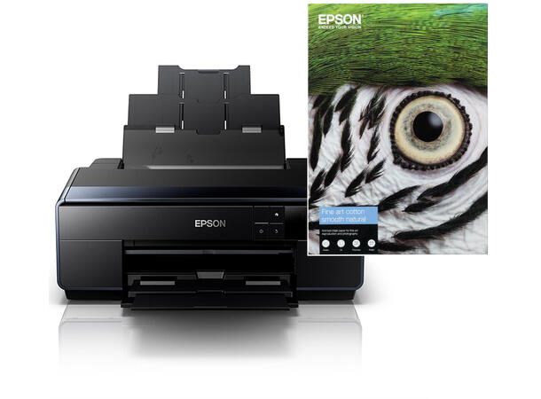 Epson SureColor SC- P600 FineArt-pakke inkl. Cotton Smooth Natural A3+ papir 