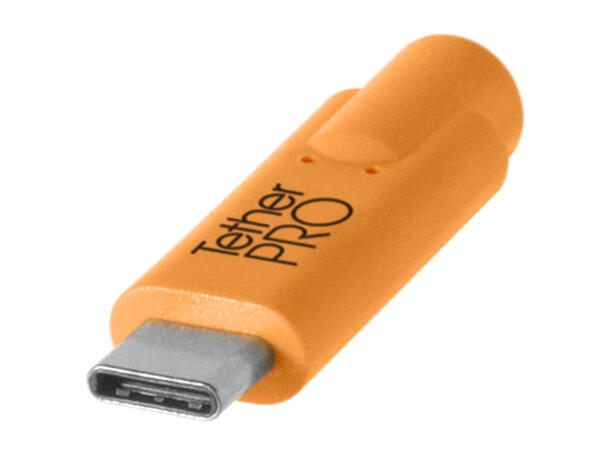 Tether Tools USB-C til USB hun adapter 4,6m, oransje 