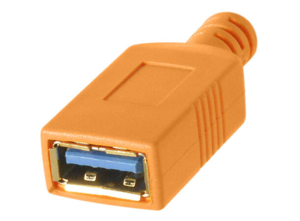 Tether Tools USB-C til USB hun adapter 4,6m, oransje 