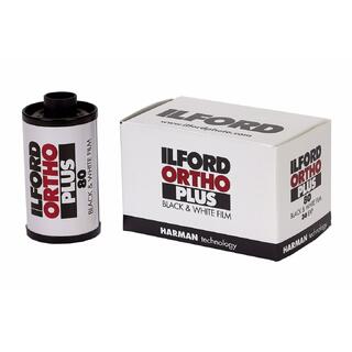 Ilford Ortho Plus 80 135-36 Sort/Hvit-film 80 ASA, 36 bilder