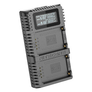 Nitecore FX2 PRO USB Kamerabatterilader Dobbel lader for Fujifilm NP-T125