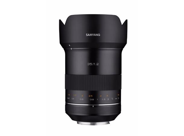 Samyang Premium XP 35mm f/1.2 Canon Lyssterk moderat fullformats vidvinlel