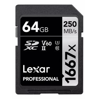 Lexar Professional SDXC 250MB/s 1667x, 250MB/s, U3, UHS-II, V60