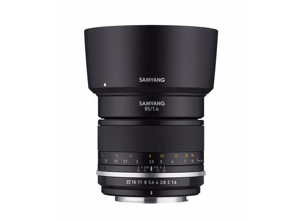 Samyang MF 85mm f/1.4 MK II Nikon F Portrettobjektiv for fullformat 