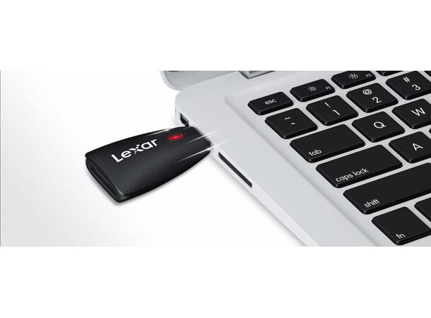 Lexar Professional 2-i-1 kortleser USB 3.1, for SD og MicroSD, 312MB/s 