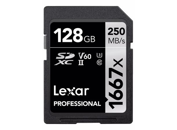Lexar Professional SDXC 250MB/s 128GB 1667x, 250MB/s, U3, UHS-II, V60 
