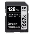 Lexar Professional SDXC 250MB/s 128GB 1667x, 250MB/s, U3, UHS-II, V60
