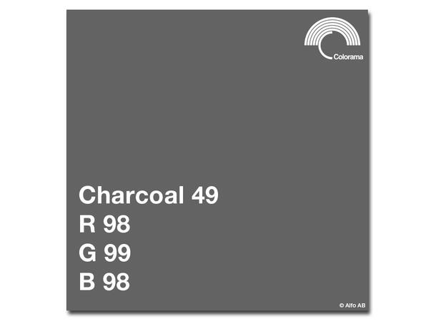 Colorama 2.72X11M charcoal Papirbakgrunn 2,72m bred Koksgrå