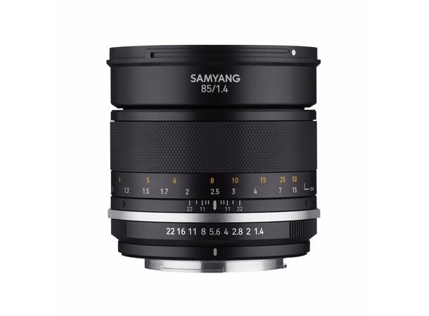 Samyang MF 85mm f/1.4 MK II Canon EF Portrettobjektiv for fullformat