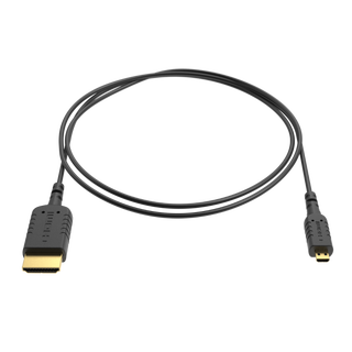 8Sinn eXtraThin Micro HDMI - HDMI Cable 80cm, sort