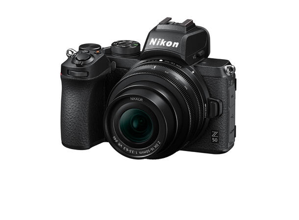 Nikon Z50 Kit med 16-50mm + 50-250mm Speilløs DX-format med 20,9MP, 4K, Wifi