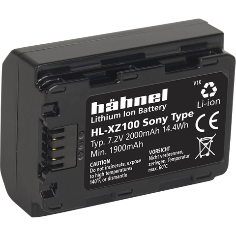 Hahnel Batteri Sony HL-XZ100 Erstatningsbatteri for Sony FZ100