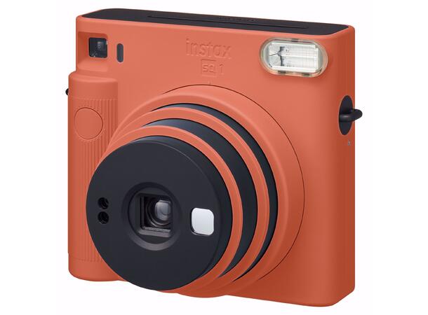Fujifilm Instax SQ1 Rød Instax-kamera med kvadratiske bilder