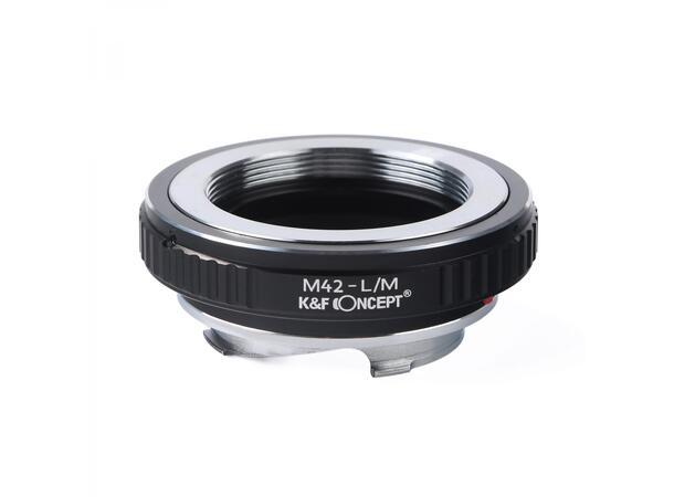 K&F Adapter for Leica M til M42 Bruk M42 objektiv på Leica M kamera