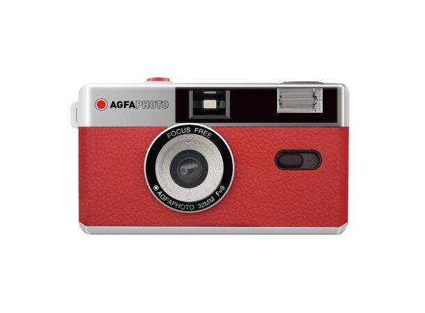 AgfaPhoto 35mm Analogt Kamera Rød Stilig rødt kamera for 35mm film 