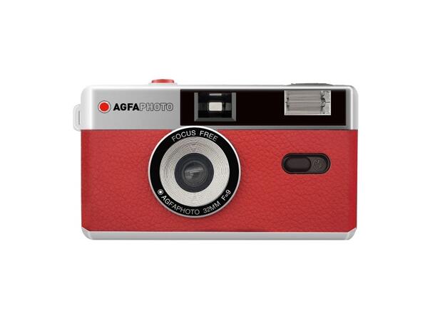 Agfa 35mm Analogt Kamera Rød Stilig rødt kamera for 35mm film