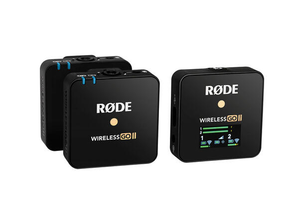 Røde Wireless GO II 2 til 1 med innebygd mikrofon