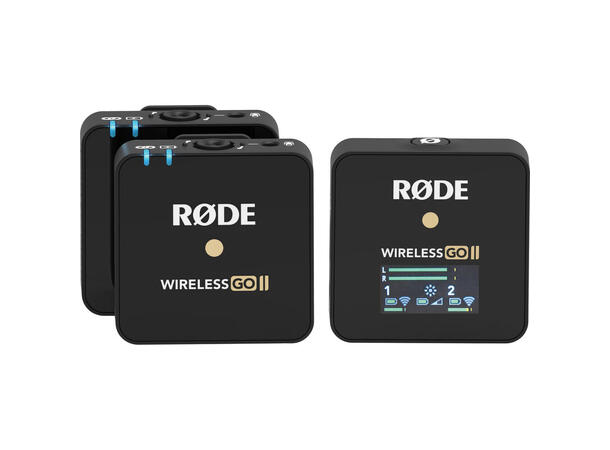 Røde Wireless GO II 2 til 1 med innebygd mikrofon