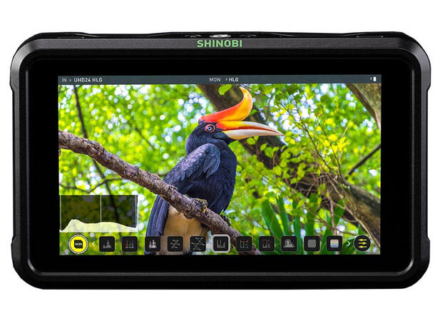 Atomos Shinobi 5” HDMI 4K HDR-monitor Liten og lett skjerm med lang batteritid