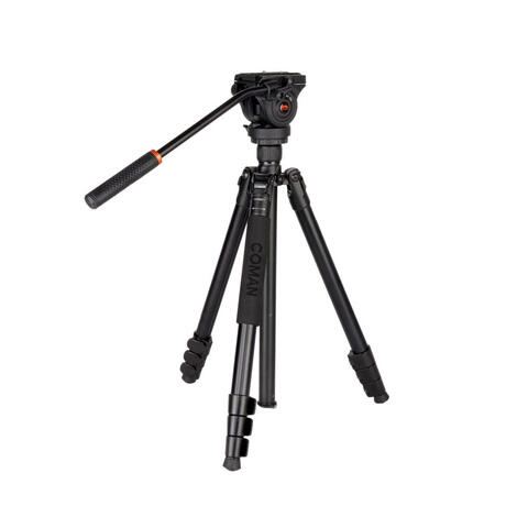 Coman KX3939 tripod + Q5S videohode Stativ for foto, video og spottingscope